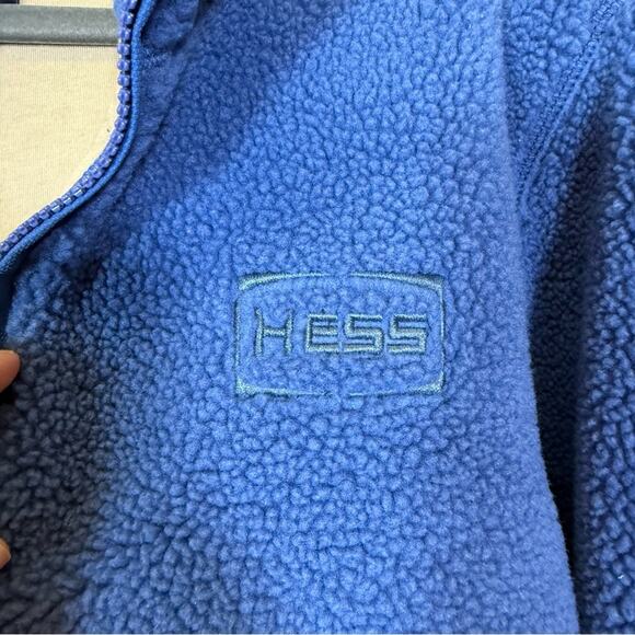 Lands' End, Blue Teddy Pullover. Hess Embroidery. Size Large. Excellent cond! - Picture 2 of 6